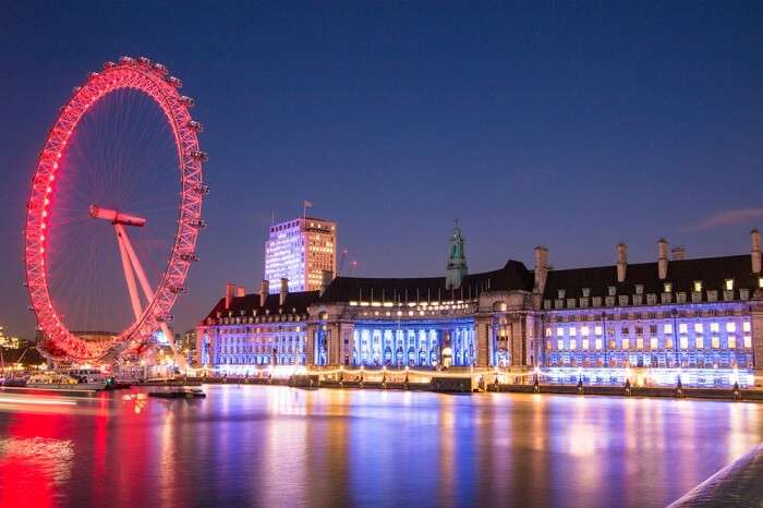 popular wheel offers a panoramic view of London