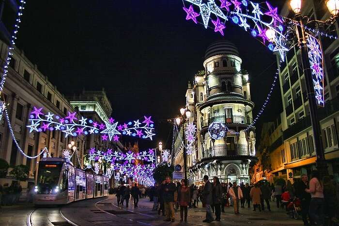 Christmas night in seville