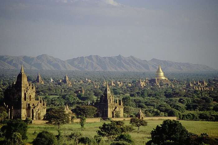 Aerial view of Green hills