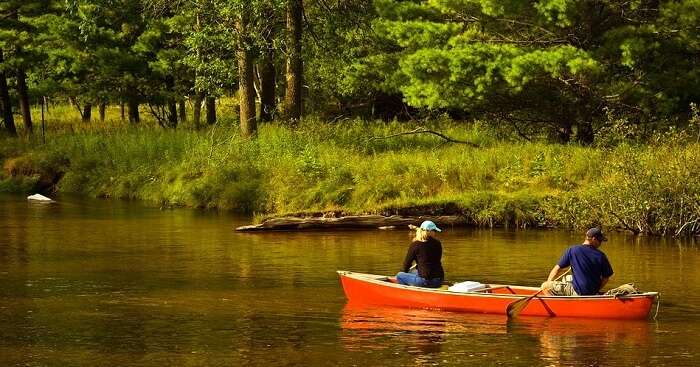 canoe ride in national park