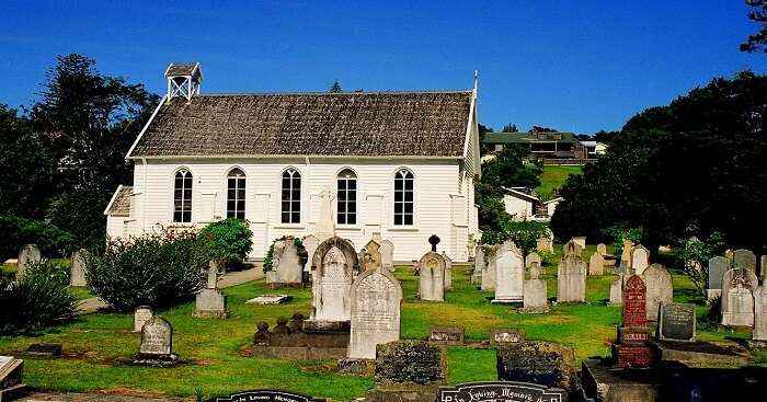 famous church with cemetary