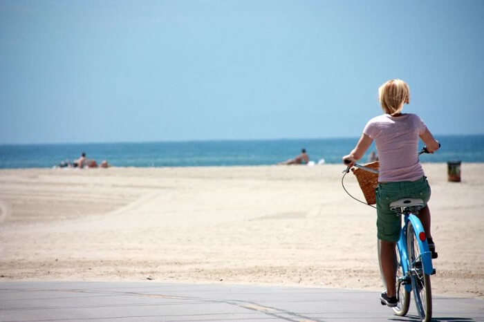 Cycling at Bentota Beach