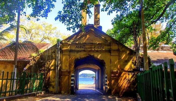 entrance of the fort