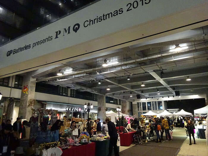 mercado popular em Hong Kong