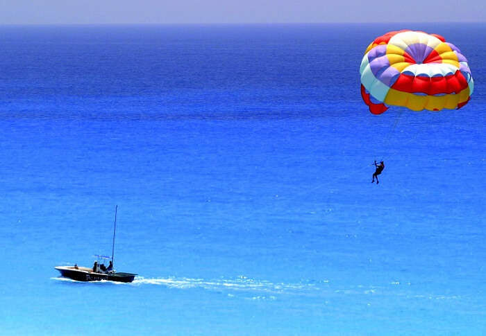 view the earth from parachute