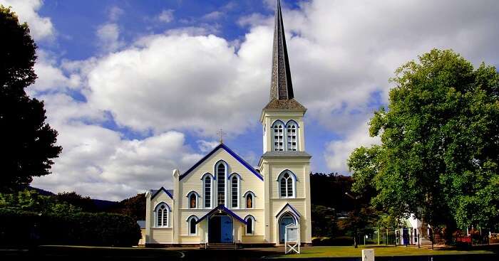 distant view of a popular church