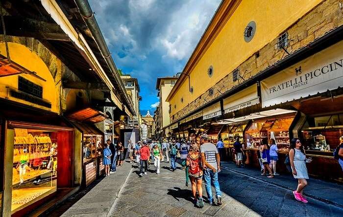 famous spot for shopping in italy