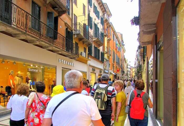 Louis Vuitton Store In Via Mazzini Verona Italy Stock Photo