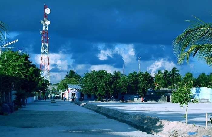 A view of Maafushi island
