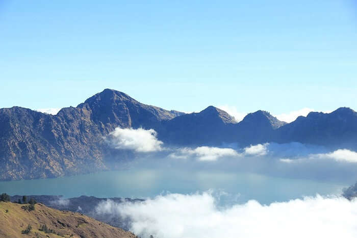 View from top of Mt Rinjani