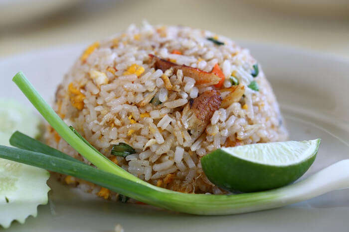 taste the lemongrass flavored rice
