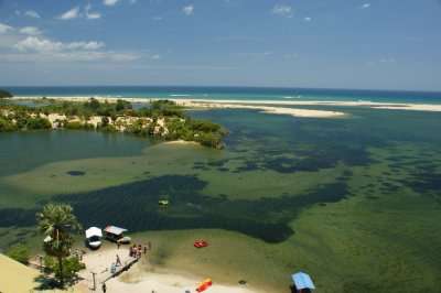 An aerial view of the Batticaloa beach