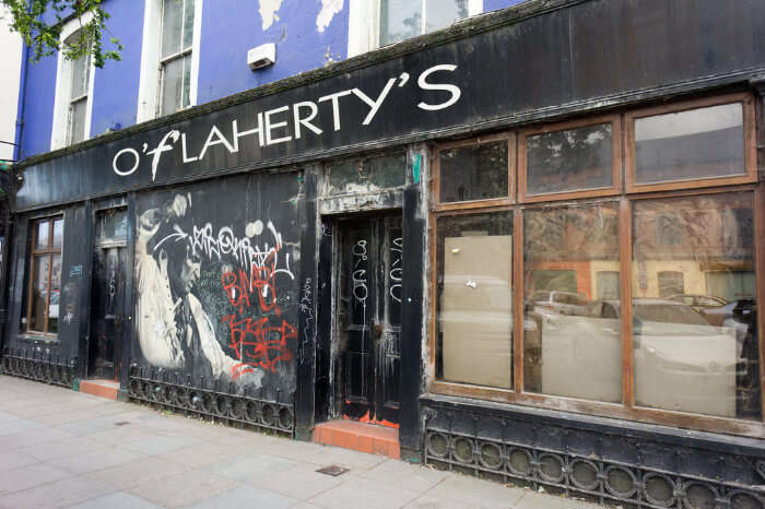 Enjoy a meal at Flaherty’s Irish Pub