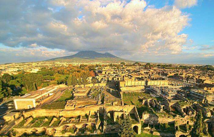 Pompeii Ruins view