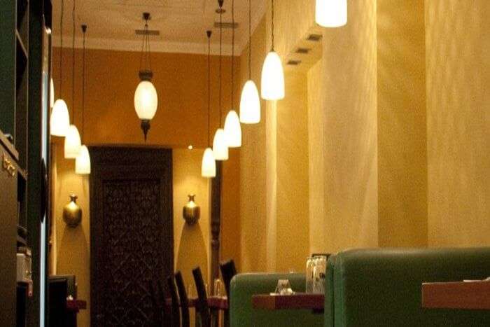 Awesome lighting in restaurant
