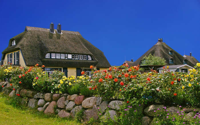 Island cottages in the Baltic sea