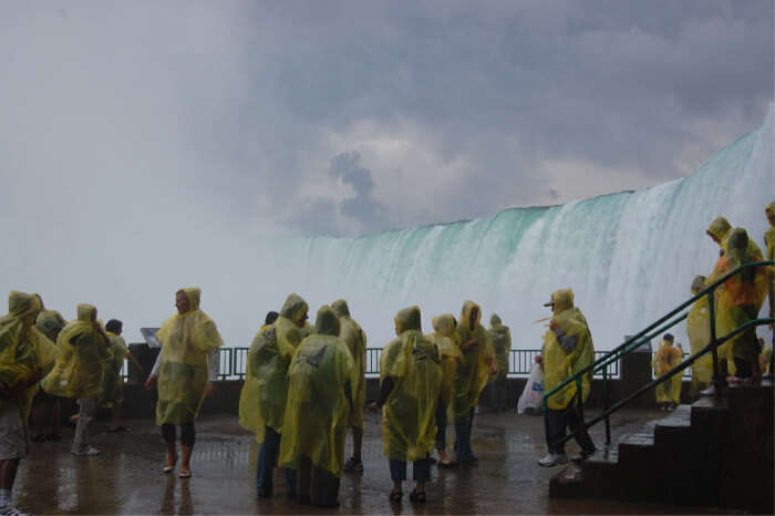 roaring white waters of the Niagara Falls