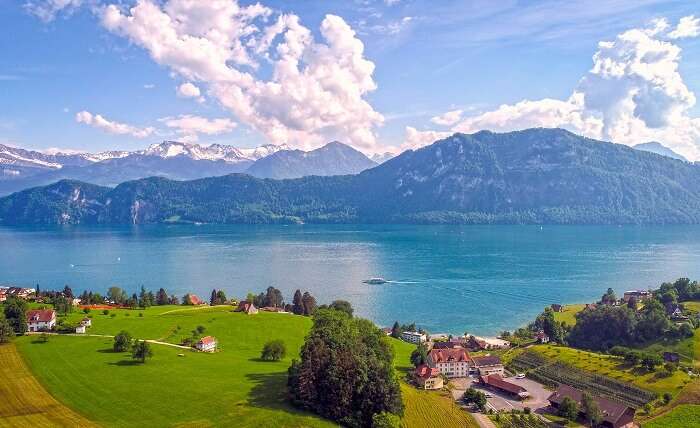 take a trip to Lake Lucerne in Switzerland