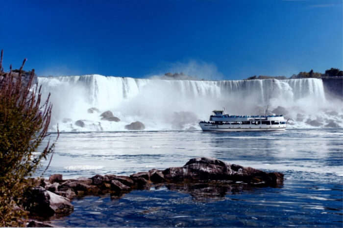 majestic base of the Niagara Falls