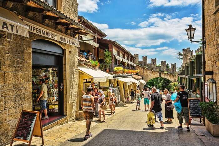 San Marino Street Italy