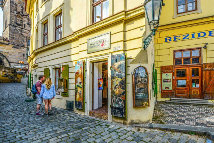 shopping on the shopping streets of prague
