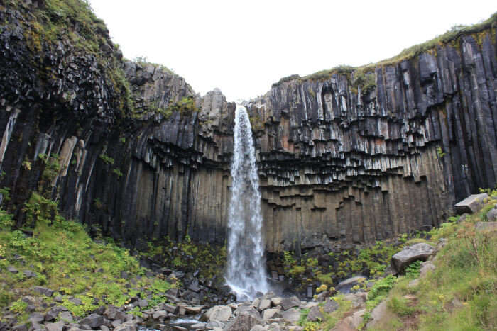 Long waterfall