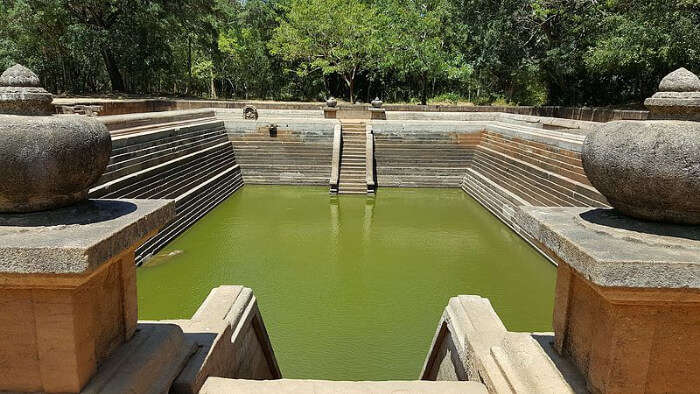 The ancient Swimming Pool in Polonnaruwa