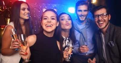 People partying at clubs and enjoying