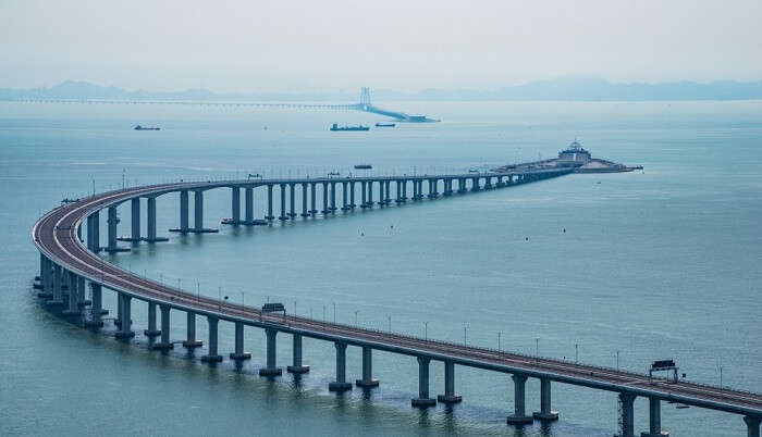 World   s Longest Sea Bridge Connects Hong Kong China