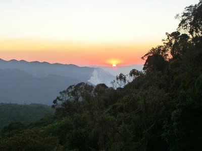 Peak Mountain Prateleiras in Itatiaia National Park, Brazil Stock