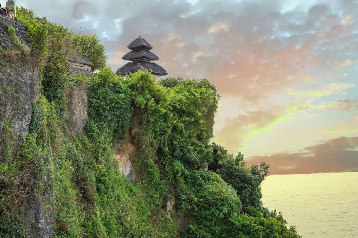 Uluwatu Temple on the cliff in Bali