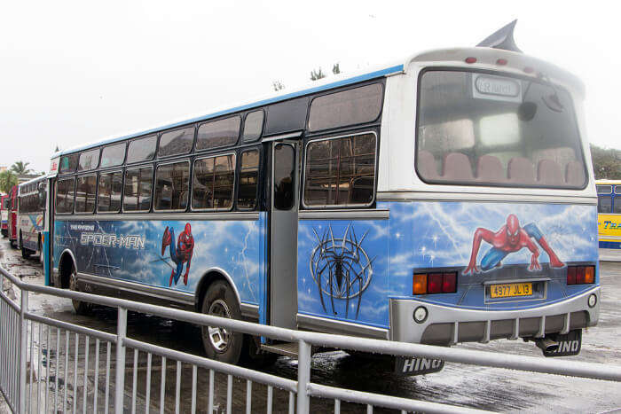 bus ride in mauritius