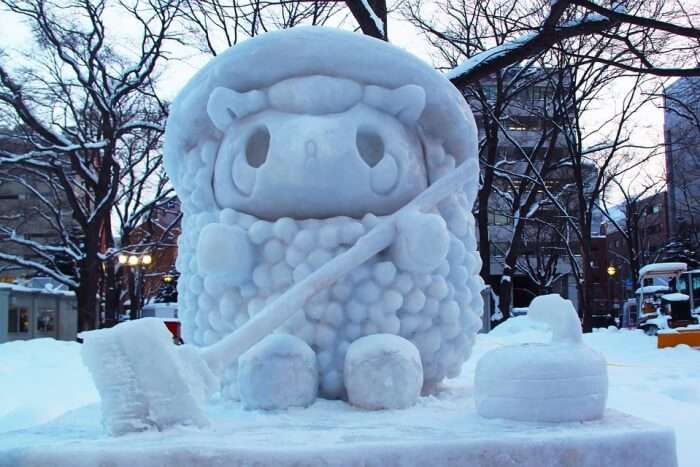 Check out the snow art festival at Sapporo