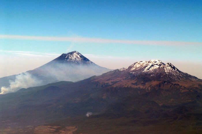 Dormant Iztaccihuatl Volcano