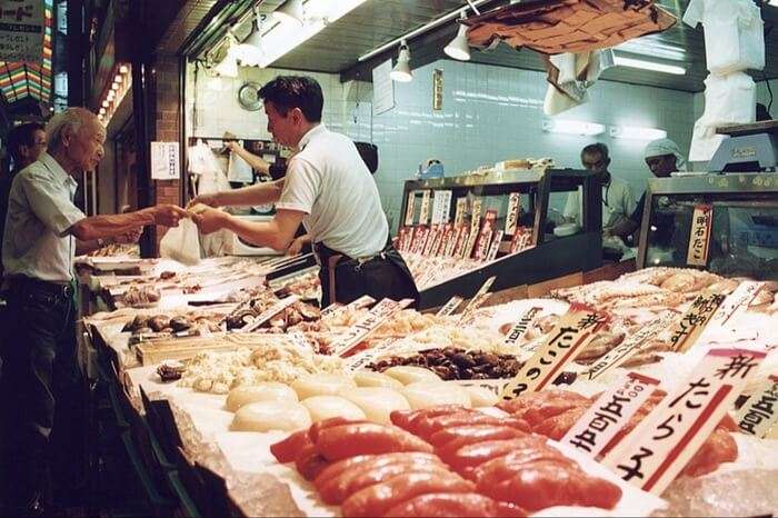 Nishiki market, Japan