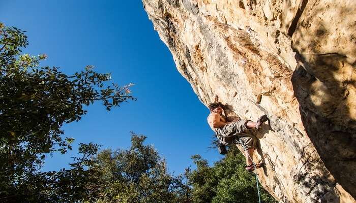 Go rock climbing