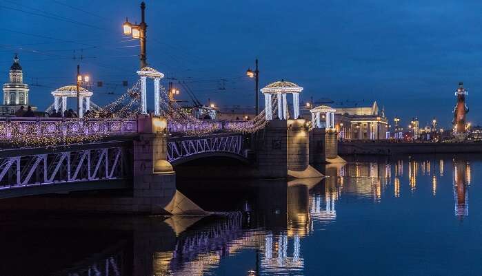 St Petersburg in Russia is one of the best places in the world to celebrate New Year