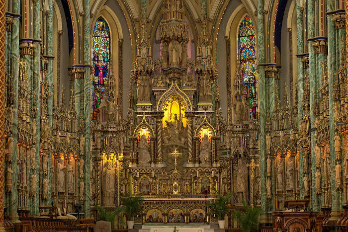 Inside the Notre-Dame Cathedral Basilica, Ottawa