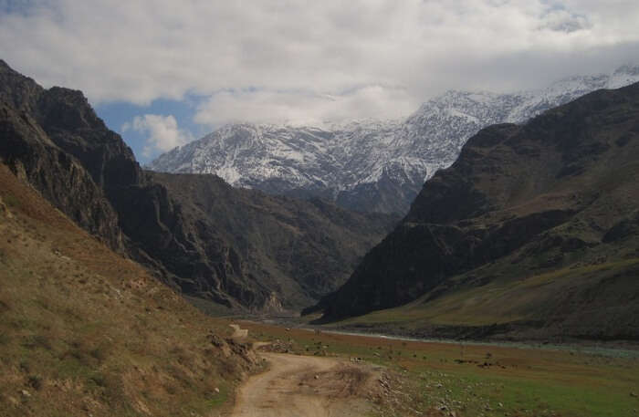 View of Pamir valley of Langar