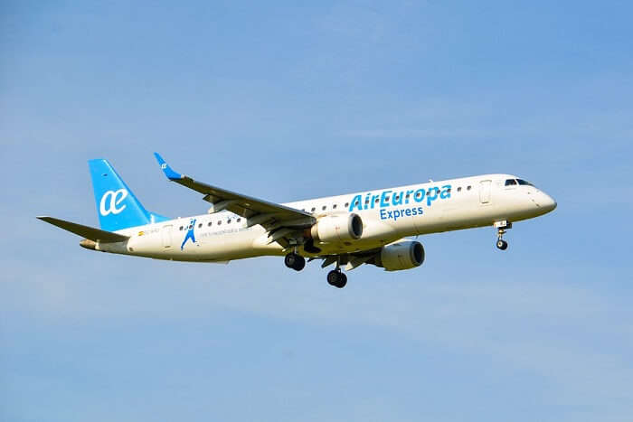spanish flight in the air