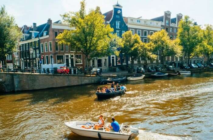 Take a romantic boat ride through the canals