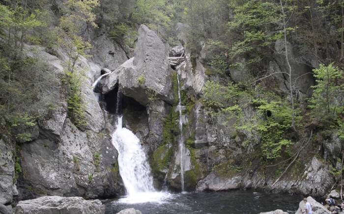 Long waterfall