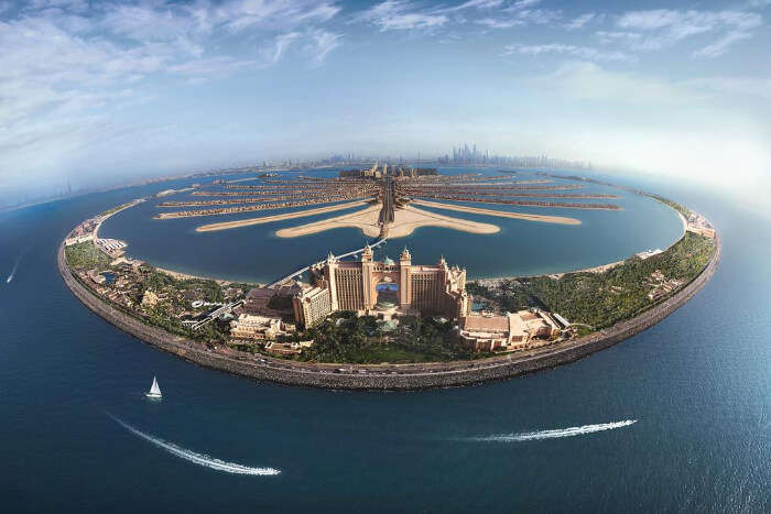 The Palm Islands in Dubai