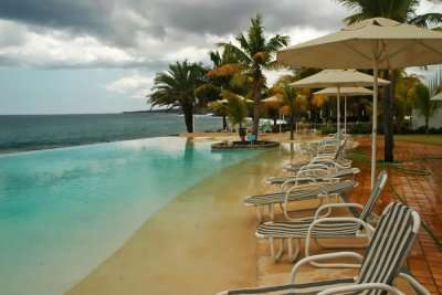 Pool side view