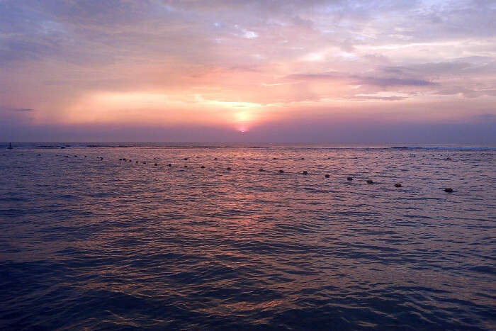 Sunset on a beach