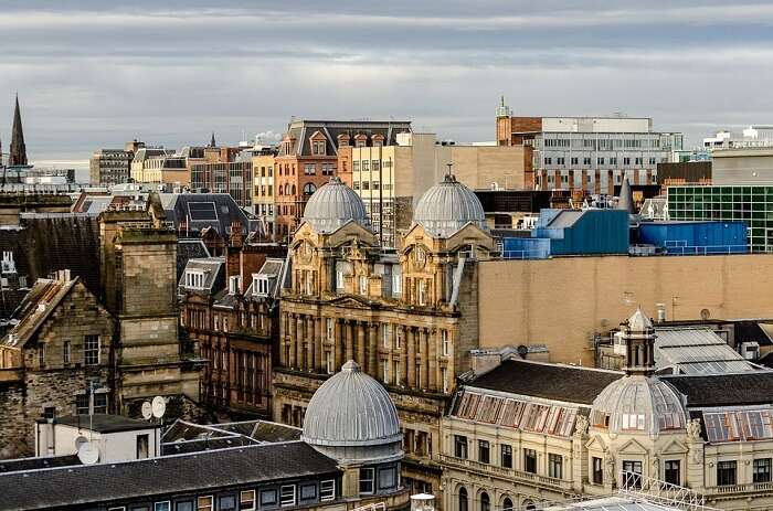 Glasgow city in scotland