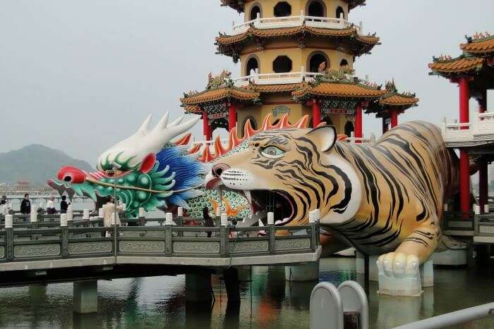 Dragon and Tigers Pagodas in Kaohsiung