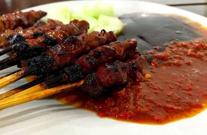 hot grilled meat