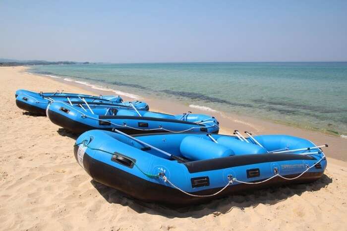 Sea Water Activities Boat Rubber Boats Beach Times