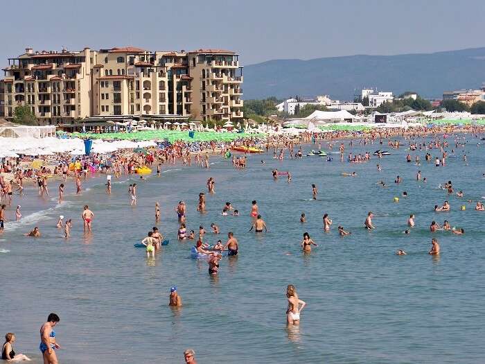 people swimming at Sunny beach